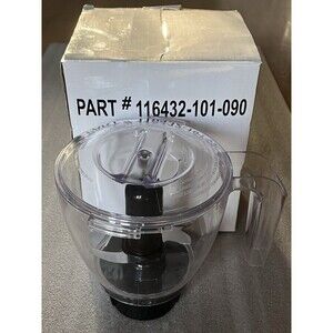 Oster Food Processor Accessory Bowl w/Blade Lid Manual Part 116432